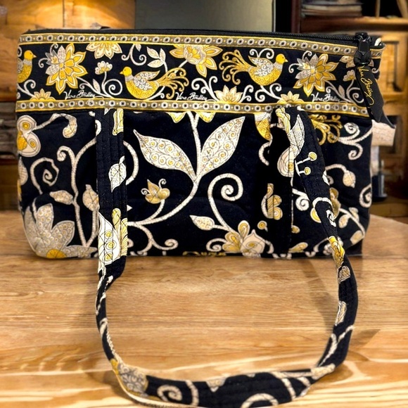 Vera Bradley Handbags - Vera Bradley Little Betsy Shoulder Bag in Yellow Bird Quilted Cotton Retired EUC
